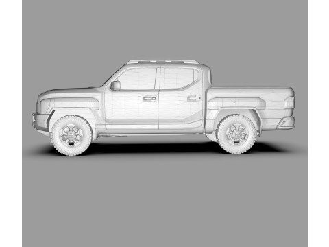 Kia Tasman 2025 3D Pickup Truck 3D Model