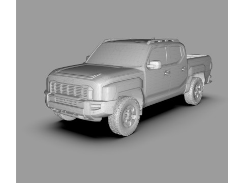 Kia Tasman 2025 3D Pickup Truck 3D Model