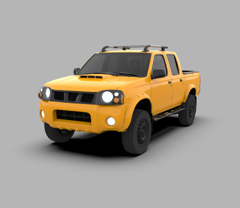 Nissan Frontier Pickup Truck 2004 3D Model .c4d .max .obj .3ds .fbx .stl .blend 