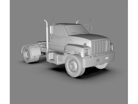 Важка вантажівка GMC TopKick 3D Модель