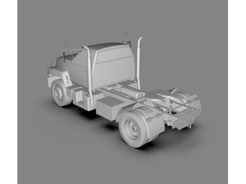 GMC TopKick Heavy Duty Truck Model 3D