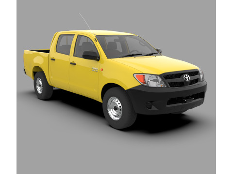 Toyota Hilux SR 2007 3D Model