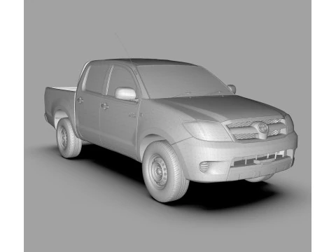 Toyota Hilux SR 2007 3D Model