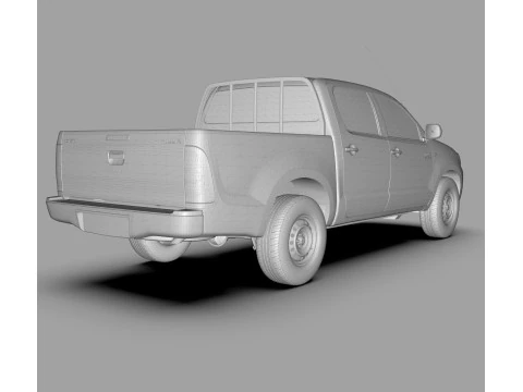 Toyota Hilux SR 2007 3D Model
