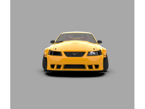 Mustang SVT Cobra Muscle Car ad alte prestazioni Modello 3D