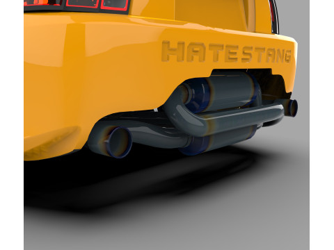 Mustang SVT Cobra High Performance Muscle Car 3D मॉडल