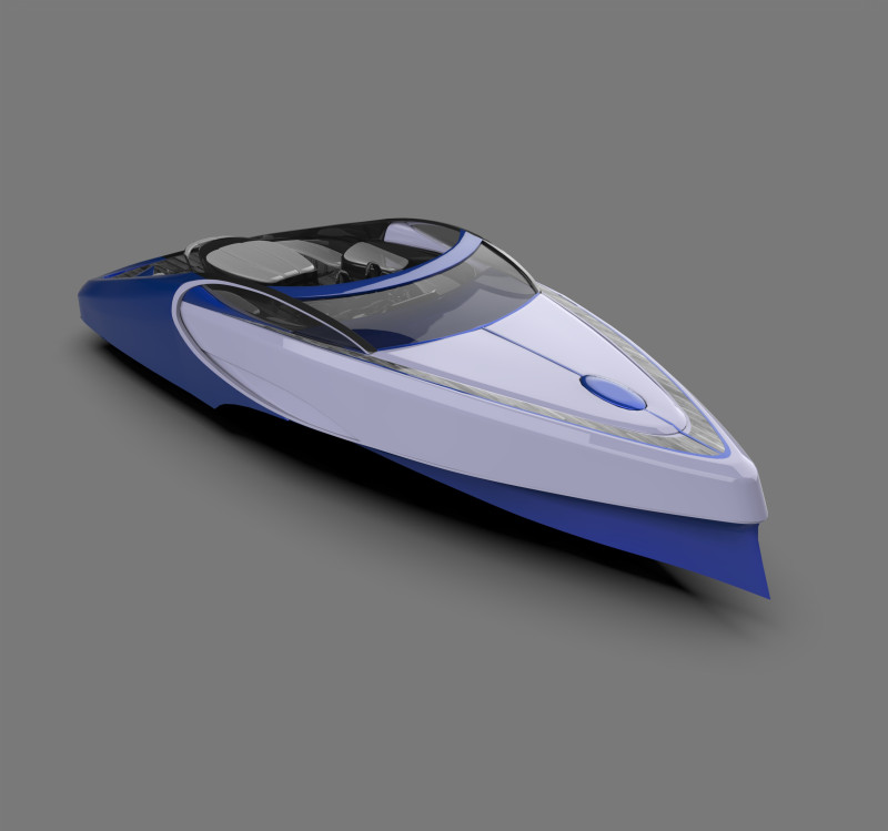 Bugatti Niniette 66 Luxury Yacht by Bugatti 3D Model .c4d .max .obj .3ds .fbx .stl .blend