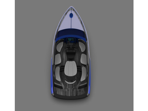 Bugatti Niniette 66 Luxury Yacht by Bugatti 3D Model
