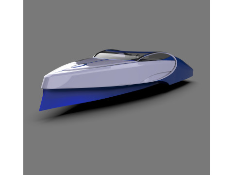 Bugatti Niniette 66 Luxury Yacht by Bugatti 3D Model