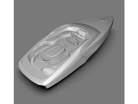 Bugatti Niniette 66 Luxury Yacht by Bugatti 3D Model