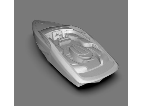 Bugatti Niniette 66 Luxury Yacht by Bugatti 3D Model