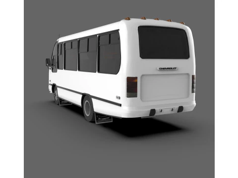 Isuzu NPR Bus Mid-Size Passenger Bus 3D Model