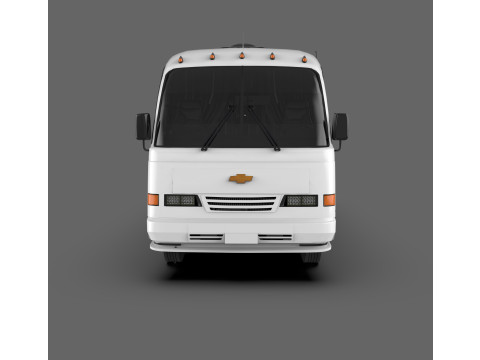 Isuzu NPR Bus Mid-Size Passenger Bus 3D Model