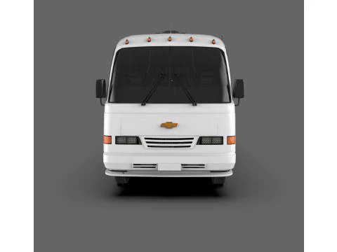 Isuzu NPR Bus Mid-Size Passenger Bus 3D Model