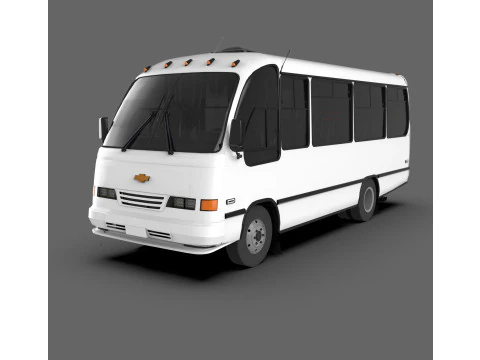 Isuzu NPR Bus Mid-Size Passenger Bus 3D Model