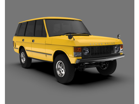 Land Rover Range Rover Classic 1986 Vintage Off-Road SUV Modelo 3D