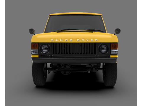 Land Rover Range Rover Classic 1986 Vintage Off-Road SUV Modello 3D