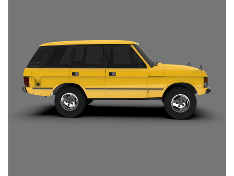 Land Rover Range Rover Classic 1986 Vintage Off-Road SUV Modello 3D