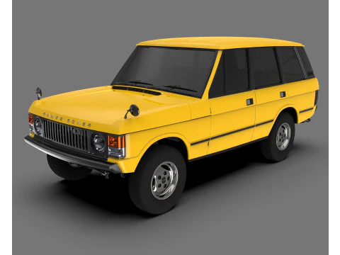 Land Rover Range Rover Classic 1986 Винтажный внедорожник 3D Модель