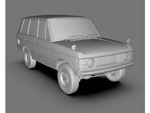 Land Rover Range Rover Classic 1986 Vintage Off-Road SUV Modello 3D