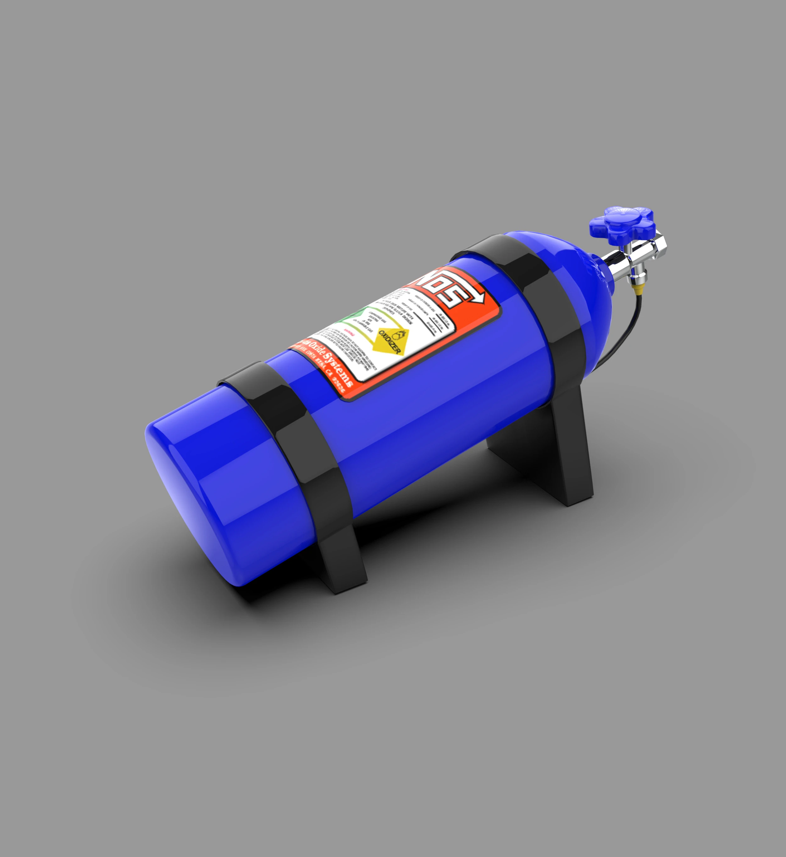 NOS Nitrous Oxide System 3D Model .c4d .max .obj .3ds .fbx .stl .blend 