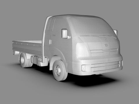 Kia Bongo III Light Commercial Truck Modello 3D