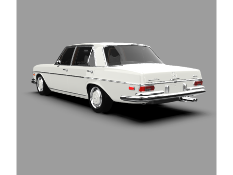 1973 Mercedes-Benz 300SEL Classic Luxury Sedan Modelo 3D