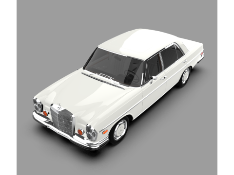 1973 Mercedes-Benz 300SEL Classic Luxury Sedan Modelo 3D
