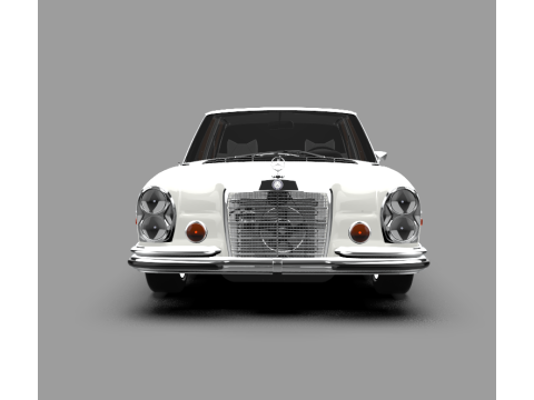 1973 Mercedes-Benz 300SEL Classic Luxury Sedan Modelo 3D