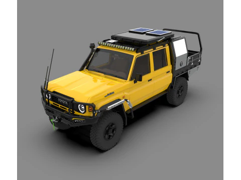 Toyota Land Cruiser J79 Double Cab CAMPER EDITION 3D Модель