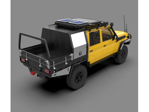 Toyota Land Cruiser J79 Double Cab CAMPER EDITION Model 3D