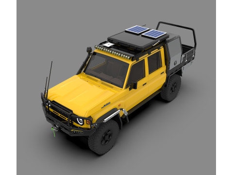 Toyota Land Cruiser J79 Double Cab CAMPER EDITION Model 3D