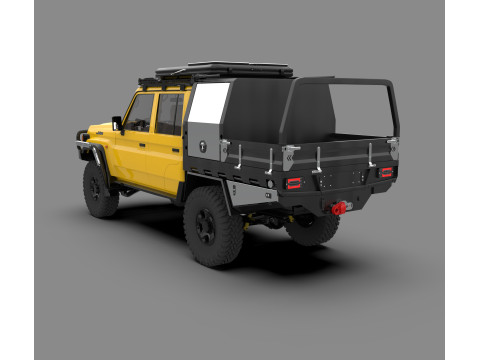 Toyota Land Cruiser J79 Double Cab CAMPER EDITION Model 3D