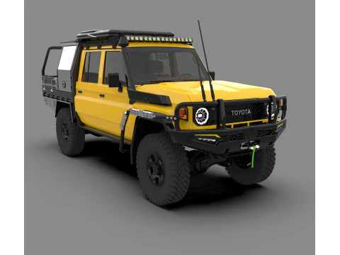 Toyota Land Cruiser J79 Double Cab CAMPER EDITION 3D Model