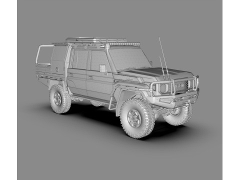 Toyota Land Cruiser J79 Double Cab CAMPER EDITION Model 3D