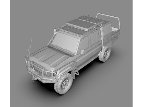 Toyota Land Cruiser J79 Double Cab CAMPER EDITION Model 3D