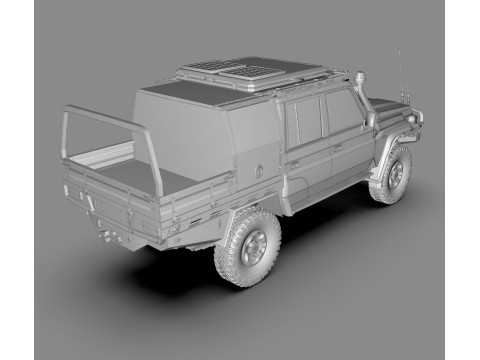 Toyota Land Cruiser J79 Double Cab CAMPER EDITION Model 3D
