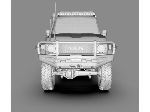Toyota Land Cruiser J79 Double Cab CAMPER EDITION Model 3D