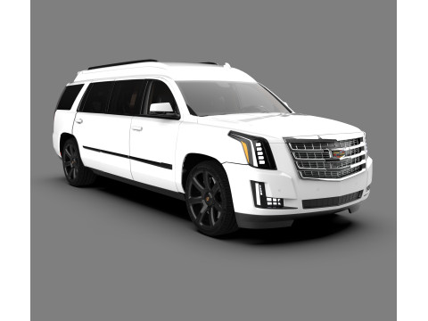 Cadillac Escalade Limousine Luxury Stretch SUV Model 3D