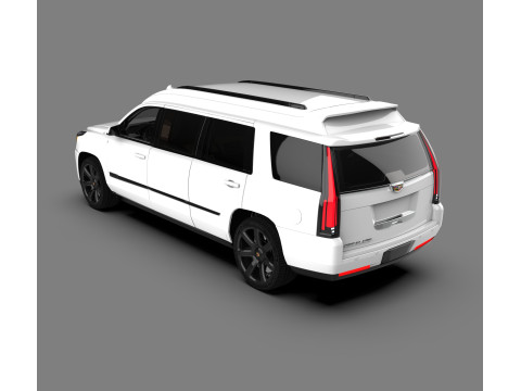 SUV allungato di lusso Cadillac Escalade Limousine Modello 3D