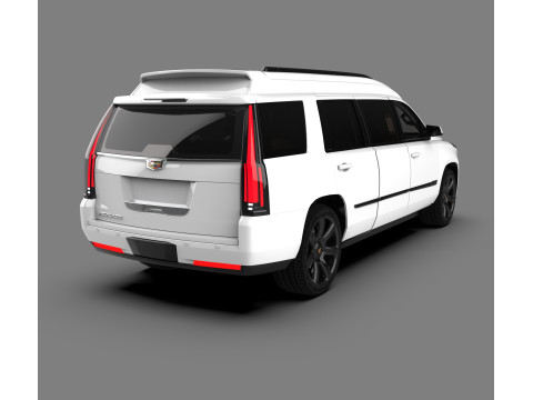 SUV allungato di lusso Cadillac Escalade Limousine Modello 3D