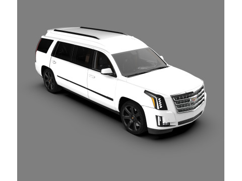 SUV allungato di lusso Cadillac Escalade Limousine Modello 3D