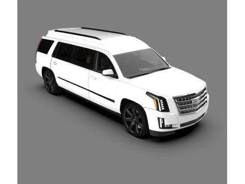 Cadillac Escalade Limousine Luxury Stretch SUV 3D Model