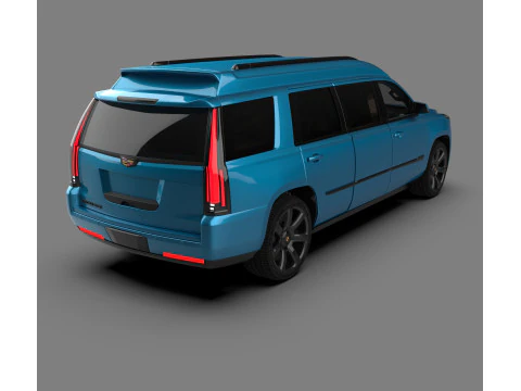 Cadillac Escalade Limousine Luxury Stretch SUV 3D Model