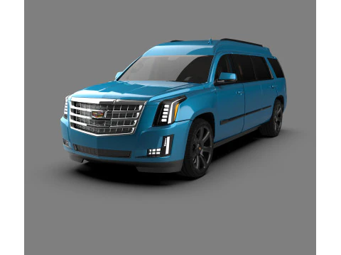 Cadillac Escalade Limousine Luxury Stretch SUV 3D Model