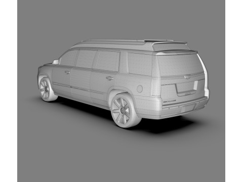SUV allungato di lusso Cadillac Escalade Limousine Modello 3D