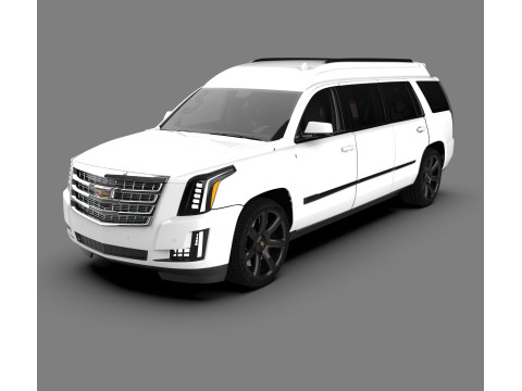 SUV allungato di lusso Cadillac Escalade Limousine Modello 3D