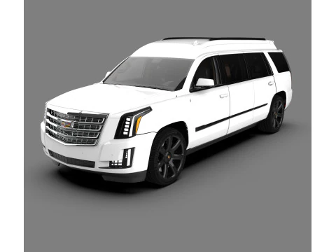Cadillac Escalade Limousine Luxury Stretch SUV 3D Model