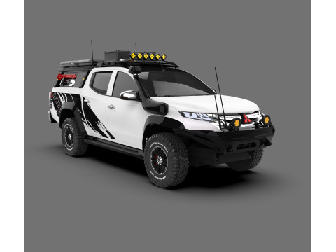 Mitsubishi L200 Off-Road 4x4 Pickup Truck Modelo 3D
