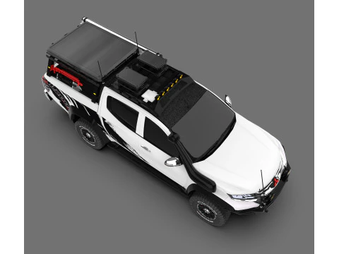 Camionete Mitsubishi L200 todo-o-terreno 4x4 Modelo 3D